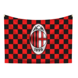 Manufacturer, Exporter, Importer, Supplier, Wholesaler, Retailer, Trader of A C Milan Football Club Flag in New Delhi, Delhi, India.