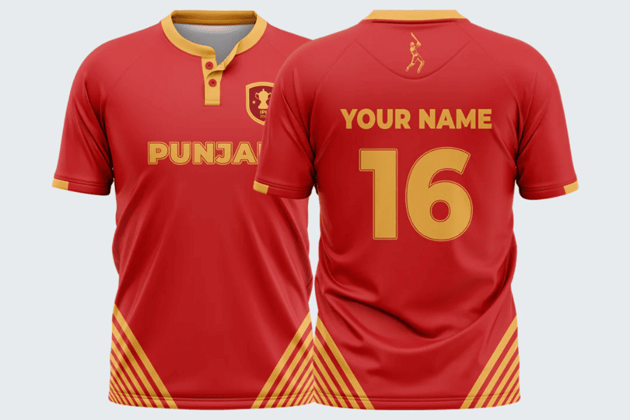 Manufacturer, Exporter, Importer, Supplier, Wholesaler, Retailer, Trader of Punjab Kings IPL Cricket Jersey in New Delhi, Delhi, India.