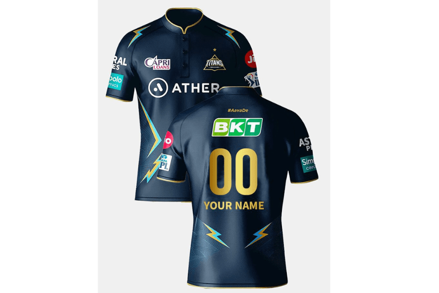 Manufacturer, Exporter, Importer, Supplier, Wholesaler, Retailer, Trader of Gujarat Titans IPL Cricket Jersey in New Delhi, Delhi, India.