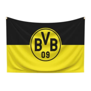 Manufacturer, Exporter, Importer, Supplier, Wholesaler, Retailer, Trader of Borussia Dortmund Football Club Flag in New Delhi, Delhi, India.